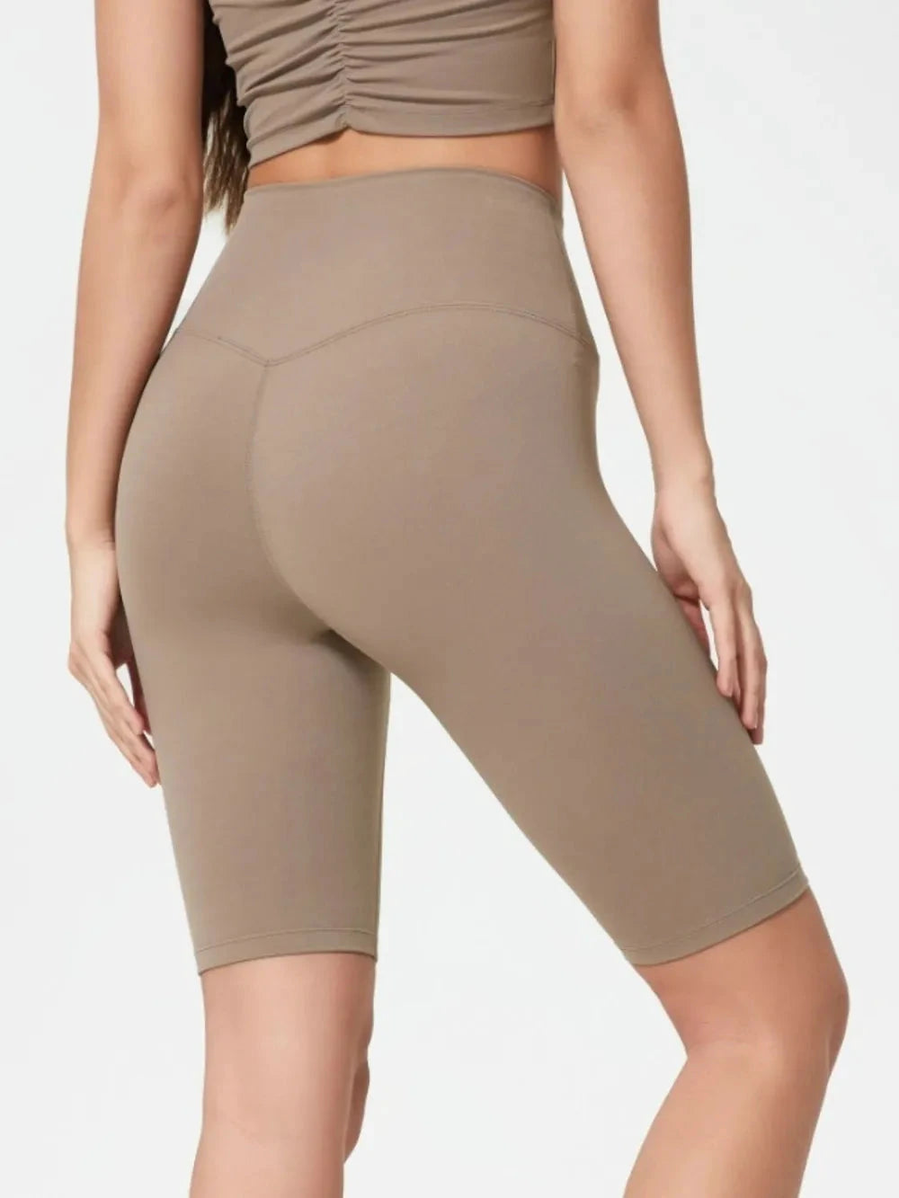 Millennia High Rise Wide Waistband Active Shorts by Lady Ros
