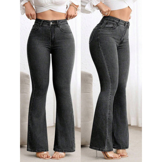 Flare Leg Women's Jeans For Europe And The US by GJG Denim