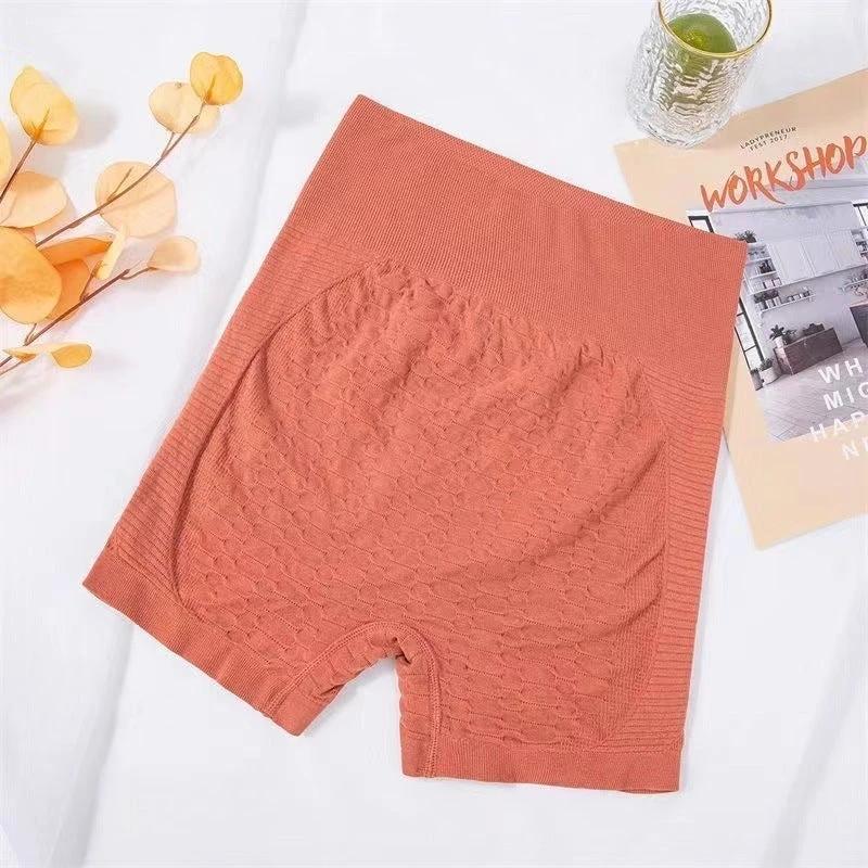 Grid Design Shorts Gym Yoga High Waist Fitness Sports Pants Women by GJG Denim