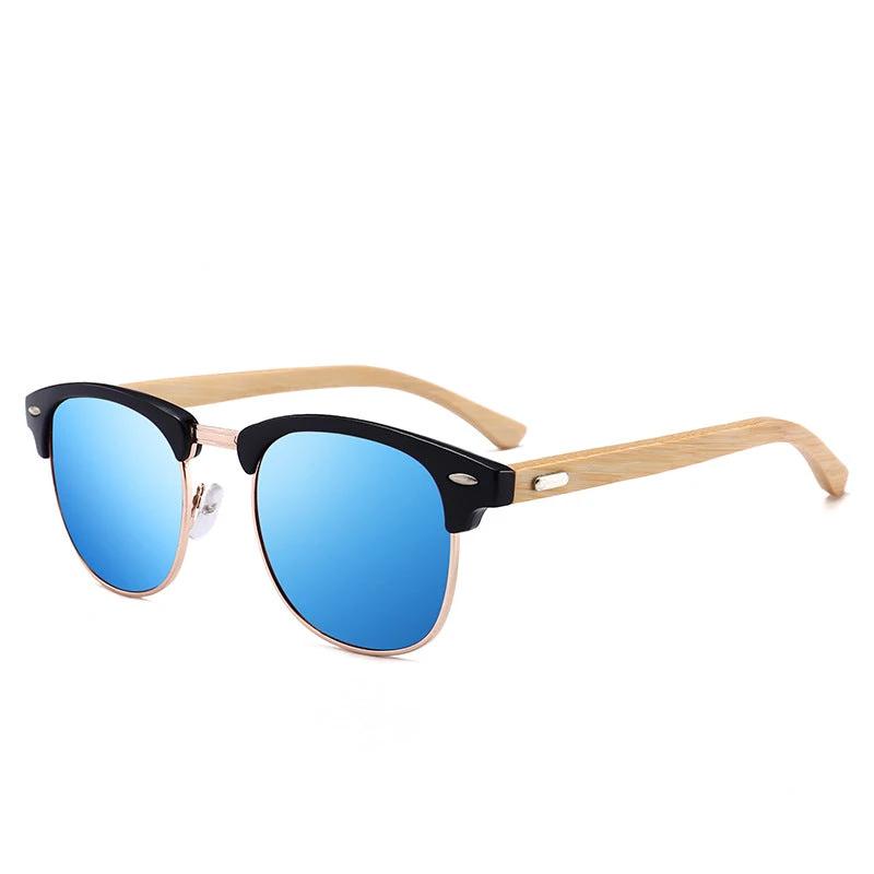 Men's Bamboo Colorful Sunglasses by GJG Denim