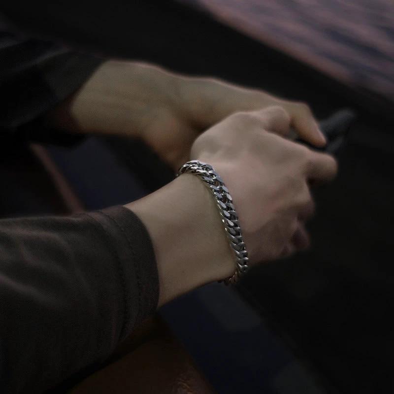 Titanium Steel Bracelet For Men by GJG Denim