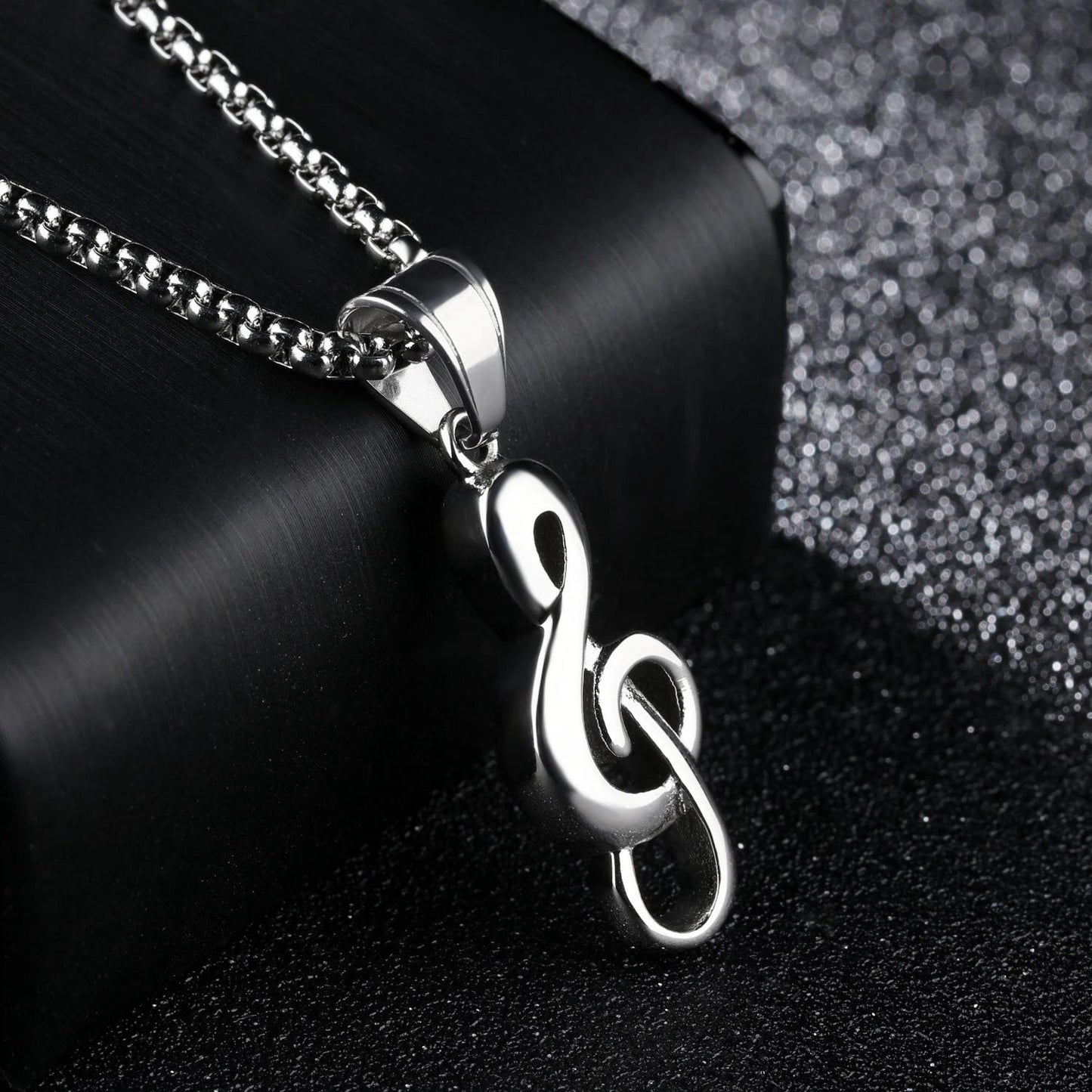 Music Symbol Necklace For Men by GJG Denim