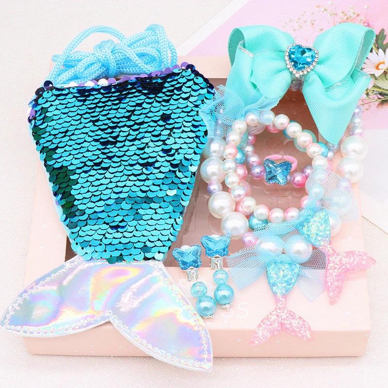Children's Ornament Set Cartoon Fishtail Bag Gift Box by GJG Denim