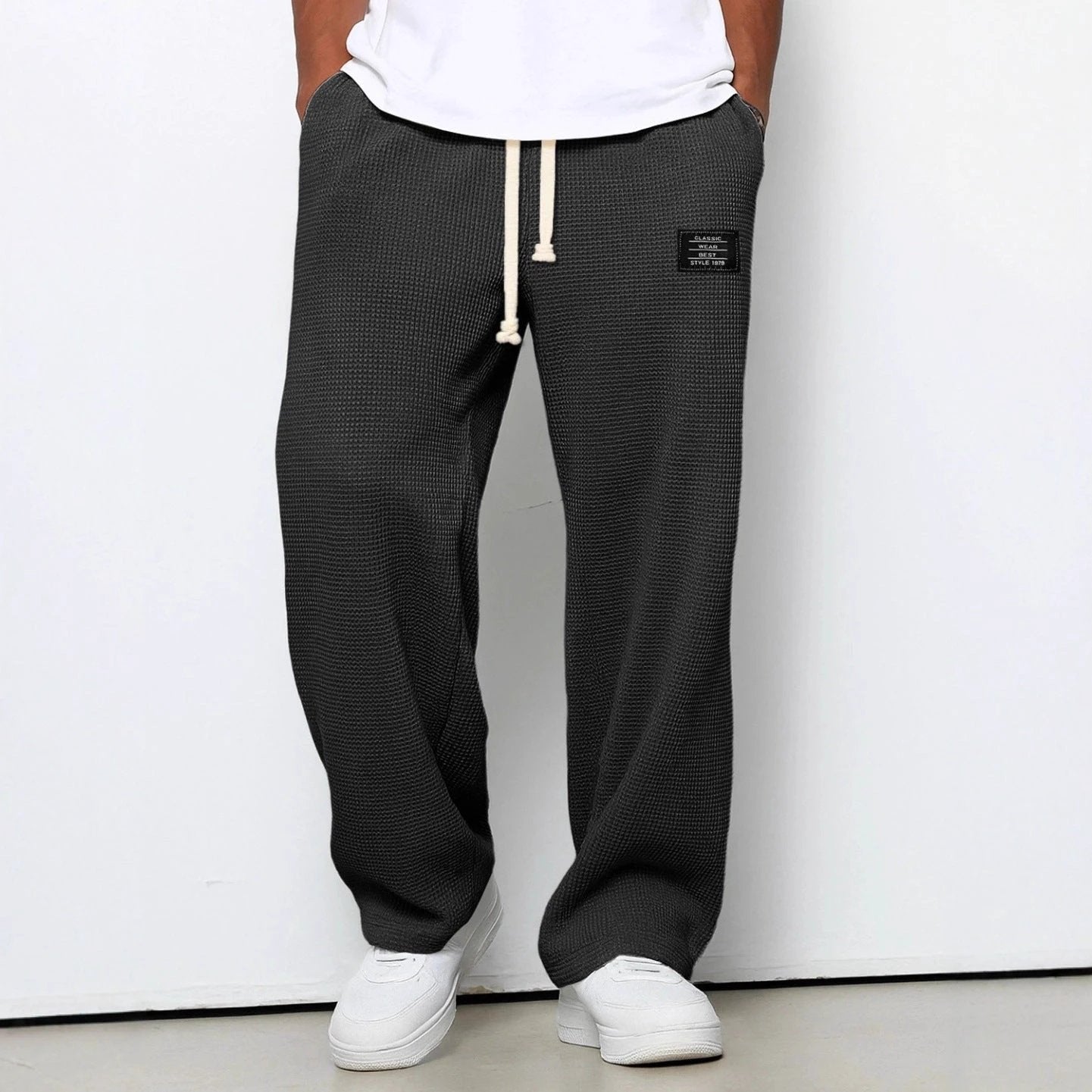 Men's Loose Straight Leg Casual Sweats by GJG Denim