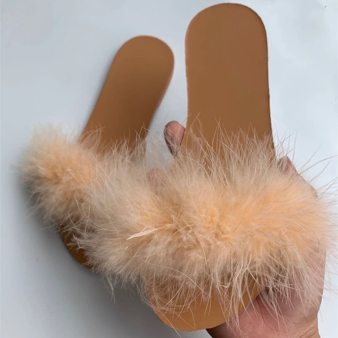 Maomao flat slippers by GJG Denim