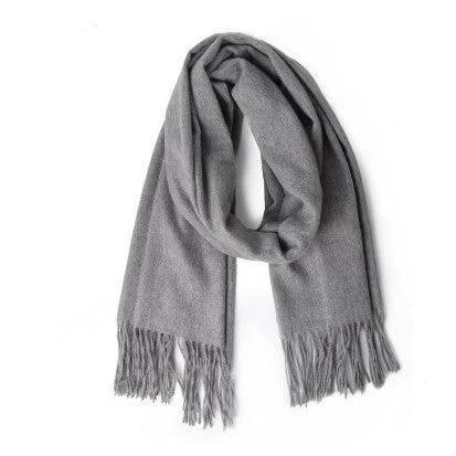 Faux Cashmere Scarf Solid Color For Men by GJG Denim