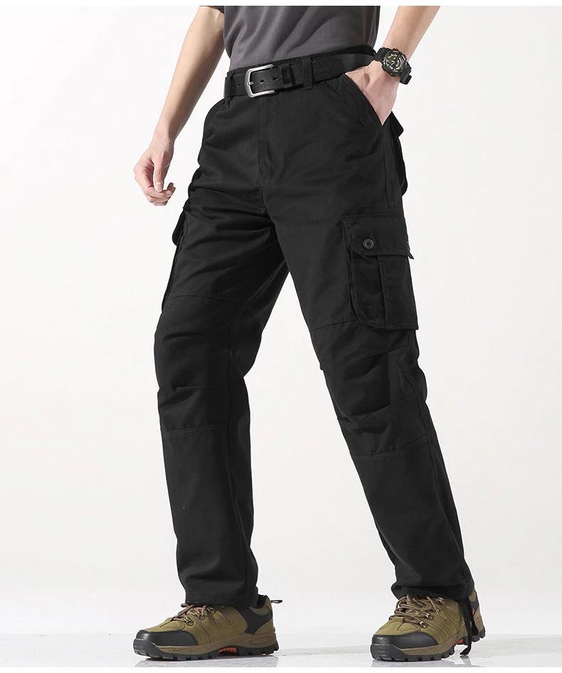 Men's Three-dimensional Pocket Straight-leg Cargo Pants by GJG Denim