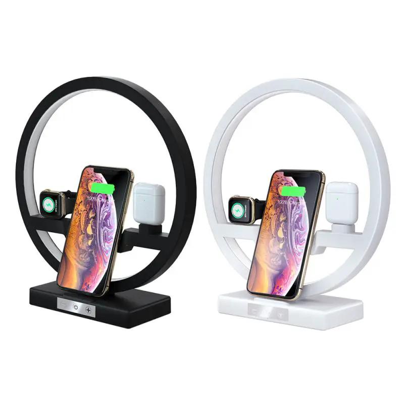 Fast Charging 4 in 1 Bedside Lamp Wireless Charger Bracket by GJG Denim