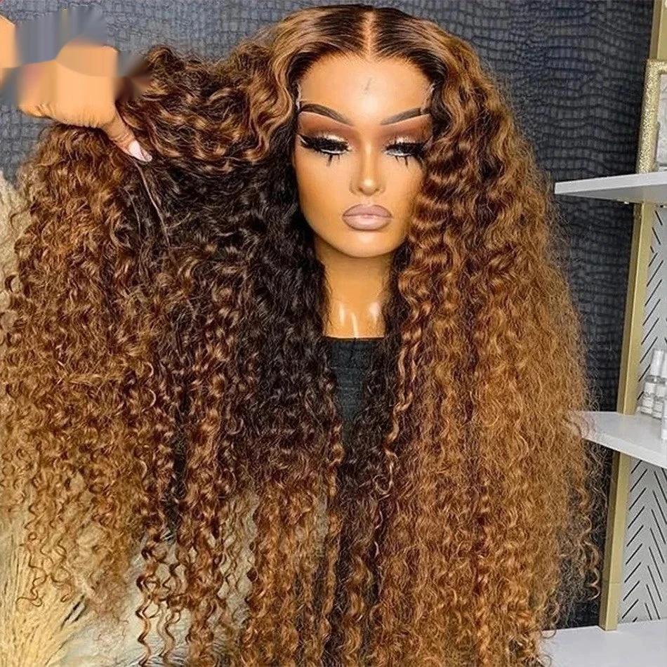 Curly Loose Deep Wave Lace Forehead Wig 13x4 by GJG Denim