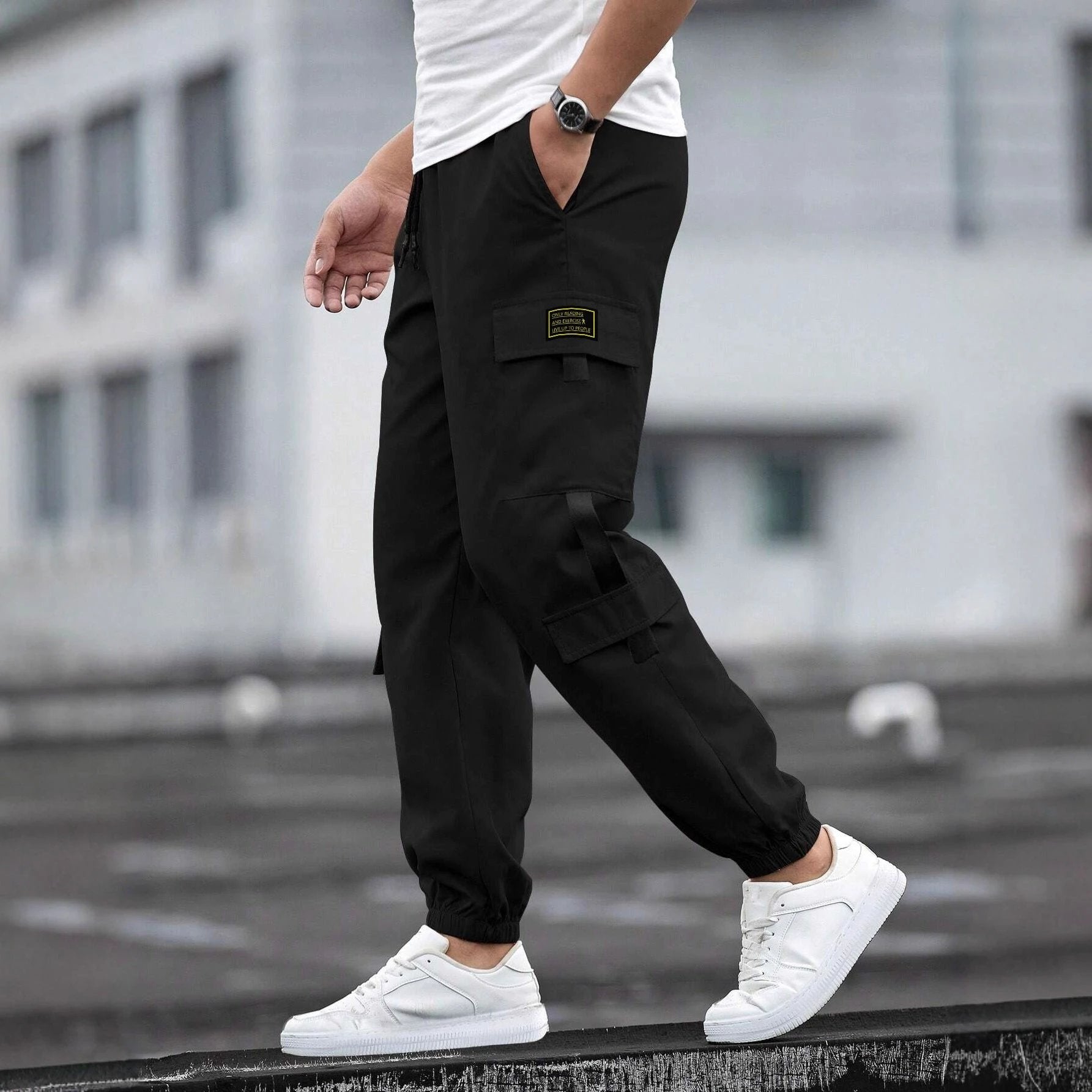Men's Retro Jogger Casual Pants by GJG Denim