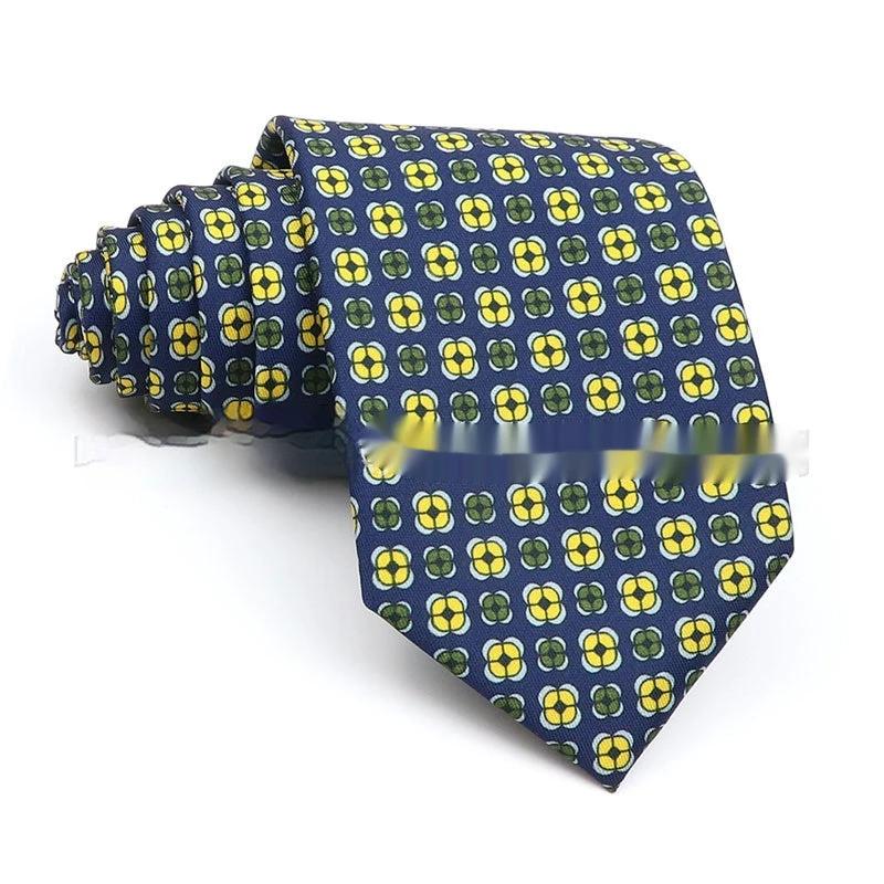 Business Polyester Men's Printed Tie by GJG Denim