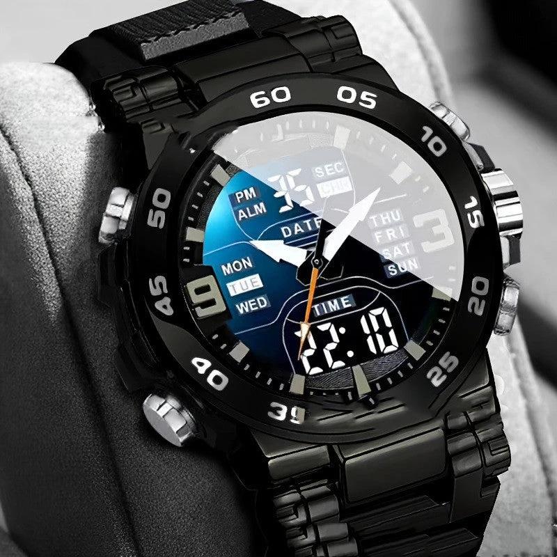 Waterproof Electronic Watch For Men Glow-in-the-dark by GJG Denim