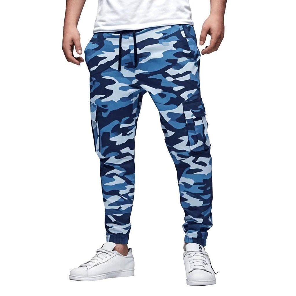Men's Multi-pocket Drawstring Leisure Pants by GJG Denim