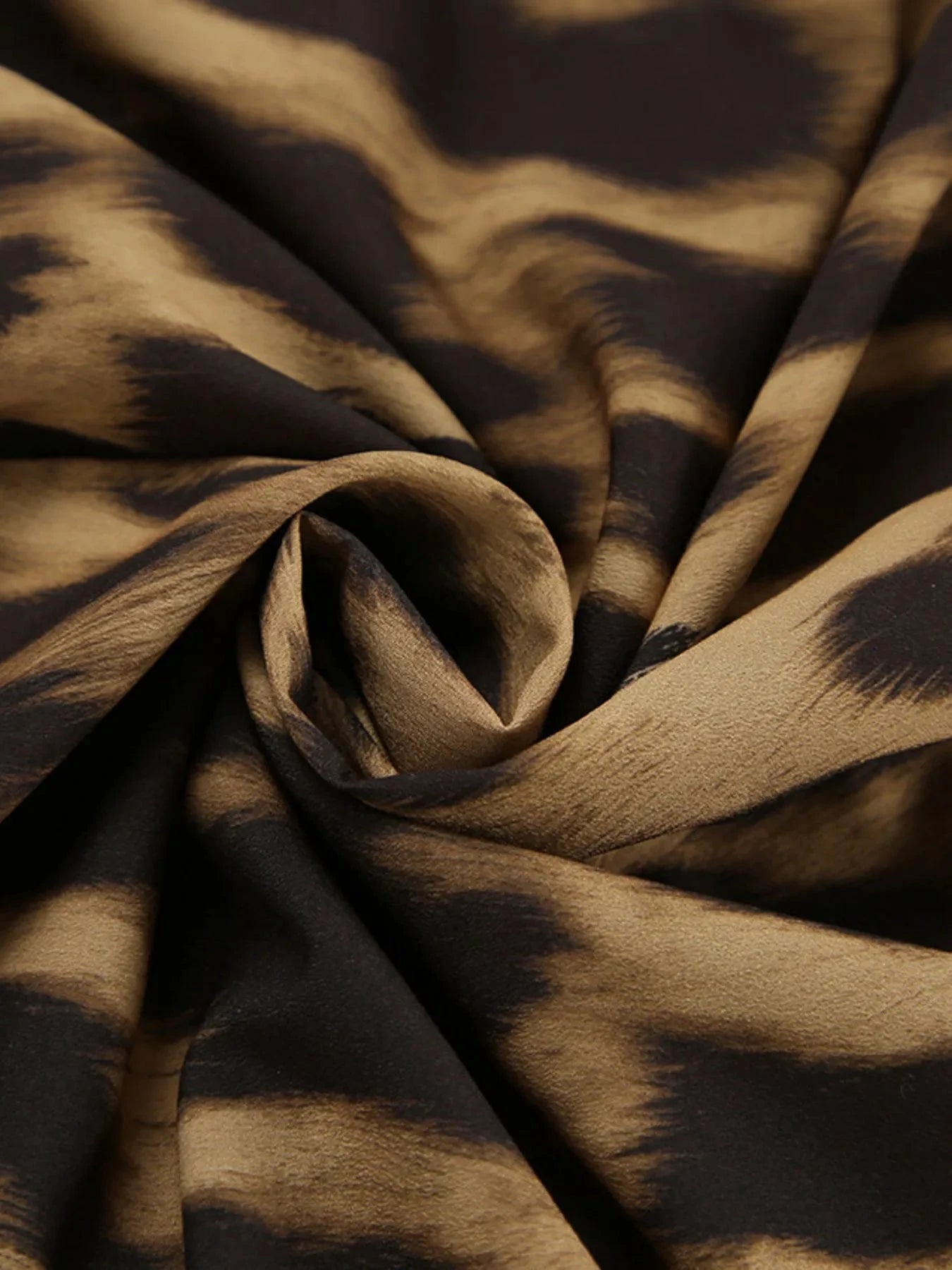 Leopard Print High Waist Flare Maxi Skirt by Lady Ros