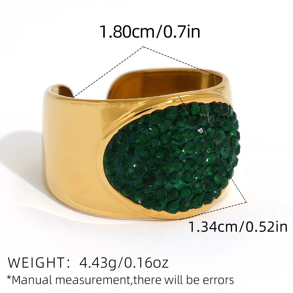 Retro Titanium Steel Ring Niche High-End Square Zircon Stainless Steel Jewelry Cross-Border Hot-Selling by GJG Denim