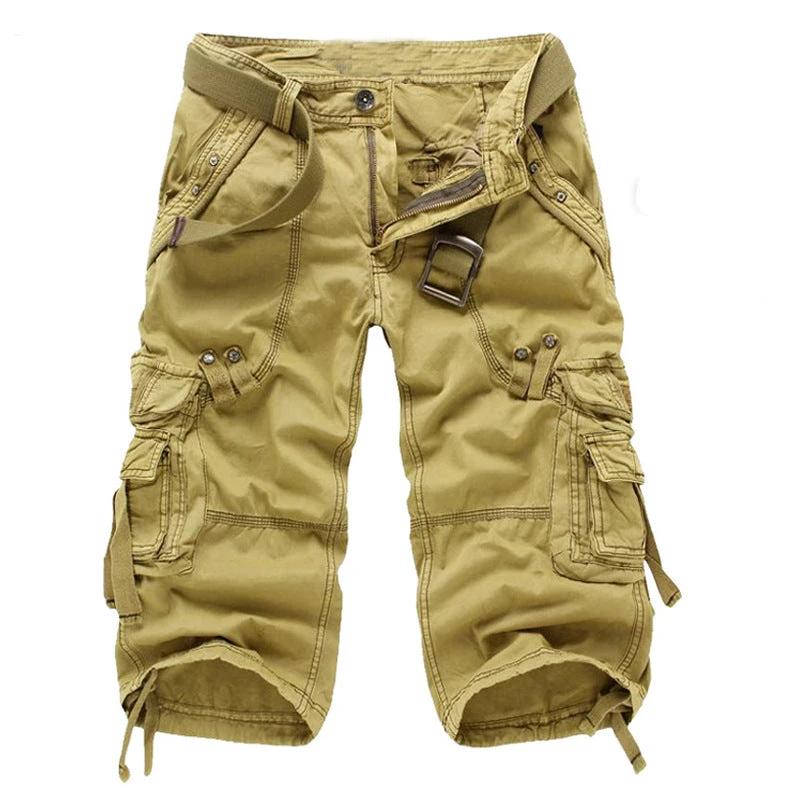 Men's Loose Multi-pocket Cargo Pants by GJG Denim