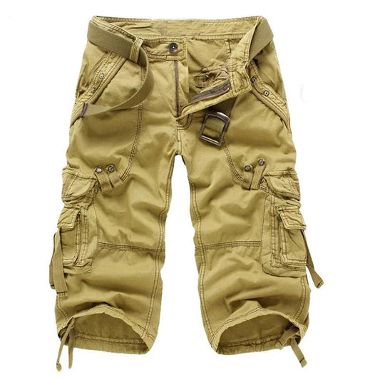 Men's Loose Multi-pocket Cargo Pants by GJG Denim