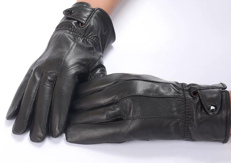 Men's PU Leather Gloves by GJG Denim
