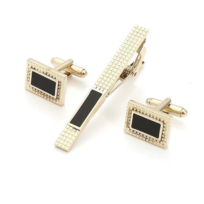 Men's Formal Business Cufflinks And Tie Clip Set by GJG Denim