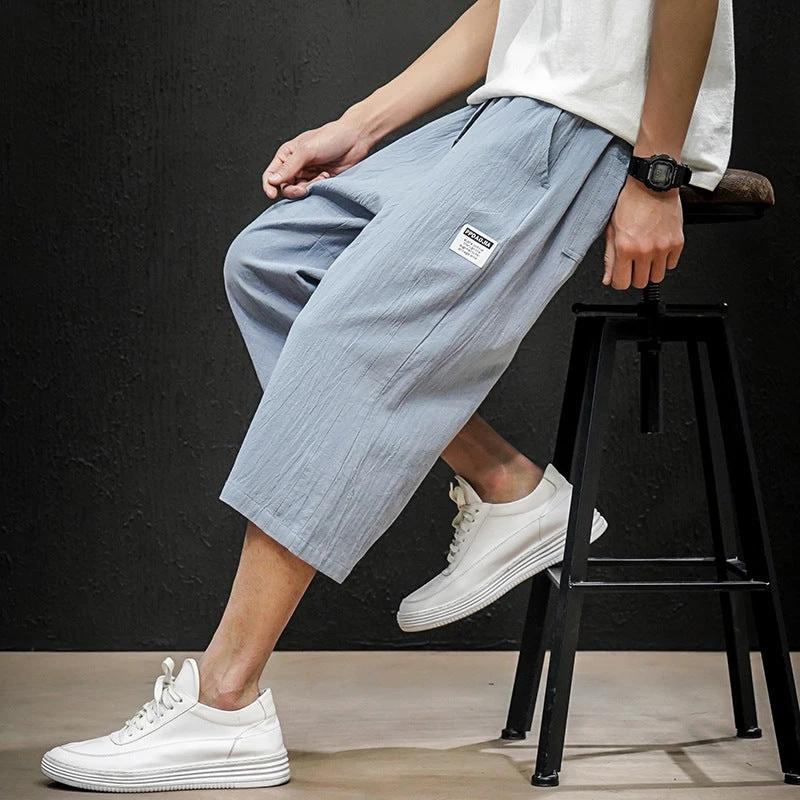 Men's Linen Shorts by GJG Denim