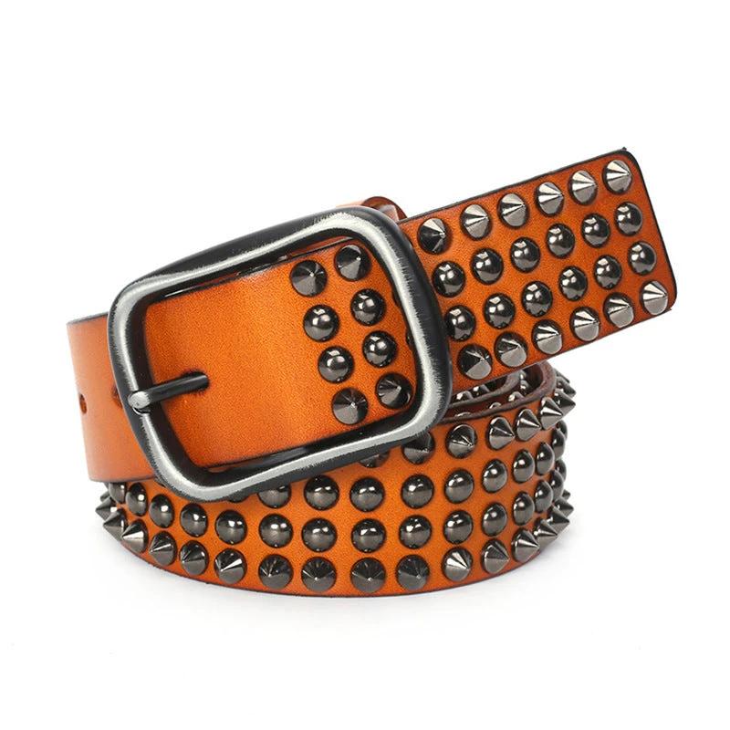 Men's Cowhide Belt Retro by GJG Denim