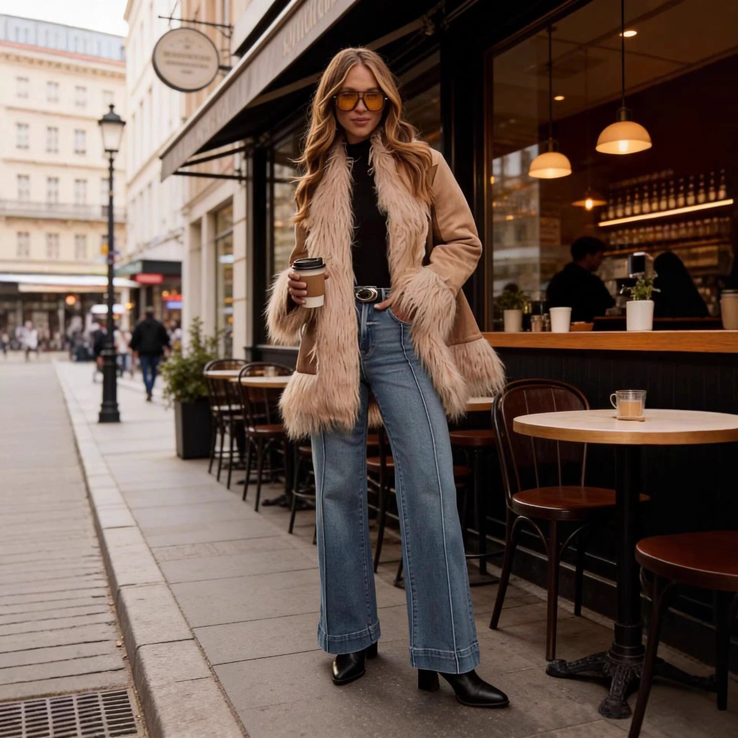 New Womens Mid-rise Bootcut Jeans by GJG Denim