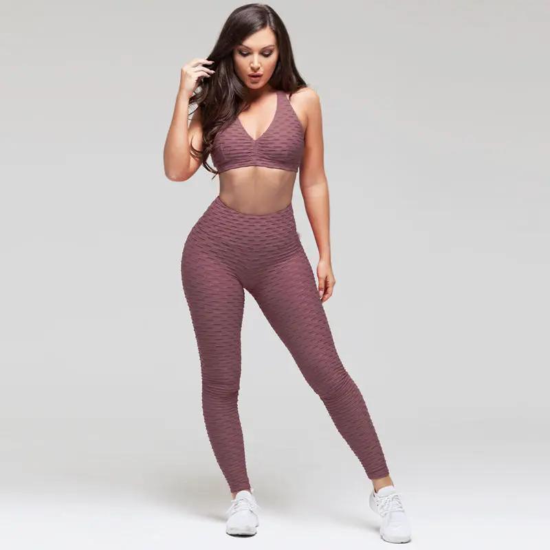 Jacquard Yoga Fitness Pants Set by GJG Denim