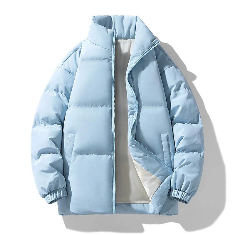 Men's Stand-up Collar Cotton-padded Coat Thick Warm-keeping And Cold-proof by GJG Denim