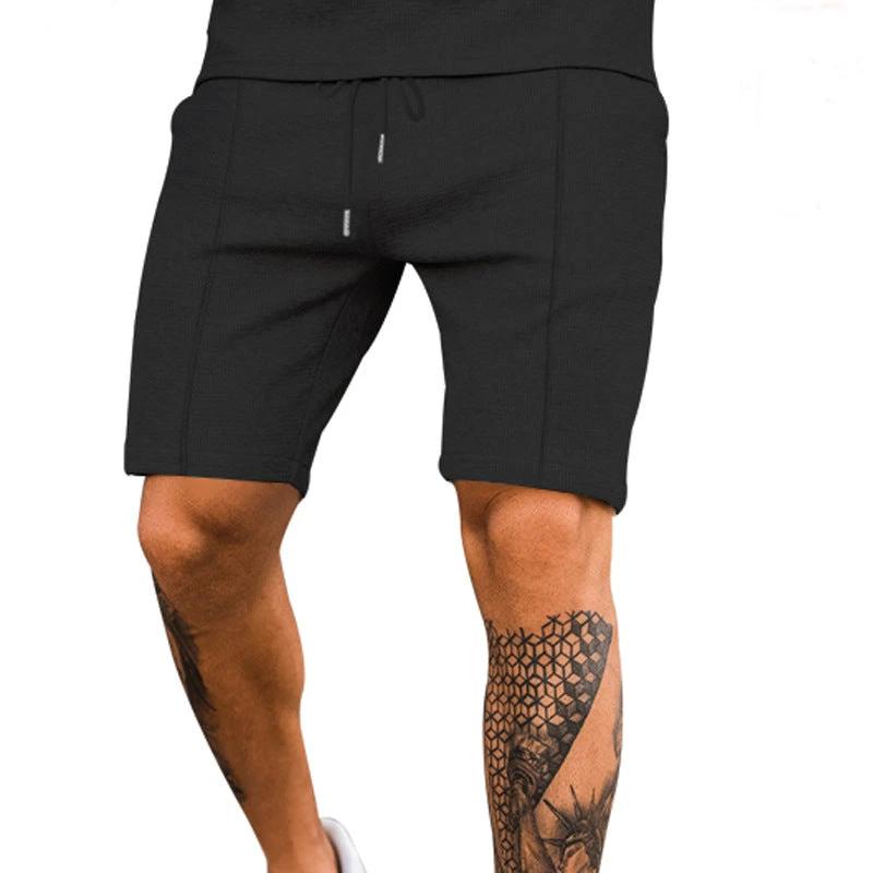 Solid Color Versatile Casual Five-point Shorts For Men by GJG Denim