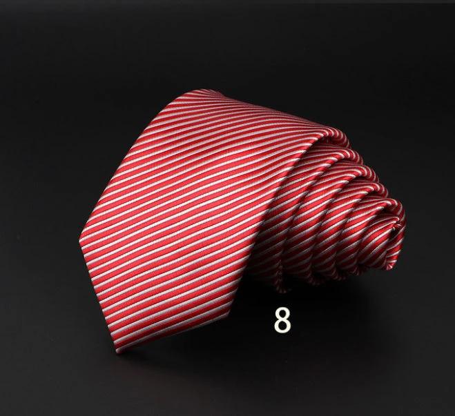 Men's Striped Polyester Fiber Ties by GJG Denim