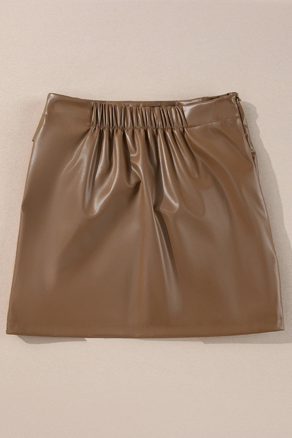 Bowknot Elastic Waist Mini Skirt by Lady Ros