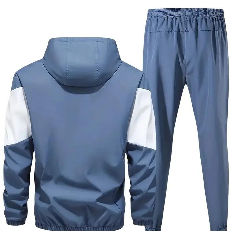 Men's Two-piece Hooded Sports Set by GJG Denim