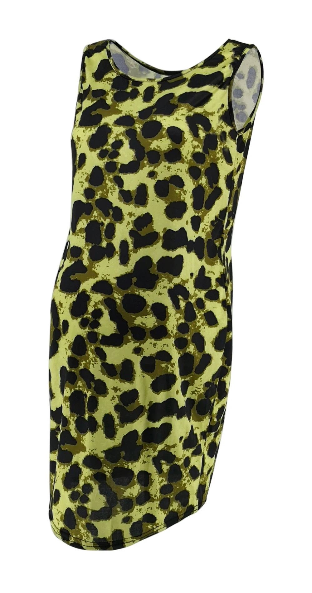 Leopard Dress Summer Sleeveless Pregnant Women by GJG Denim