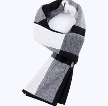 Men's Wool Plaid Scarf by GJG Denim