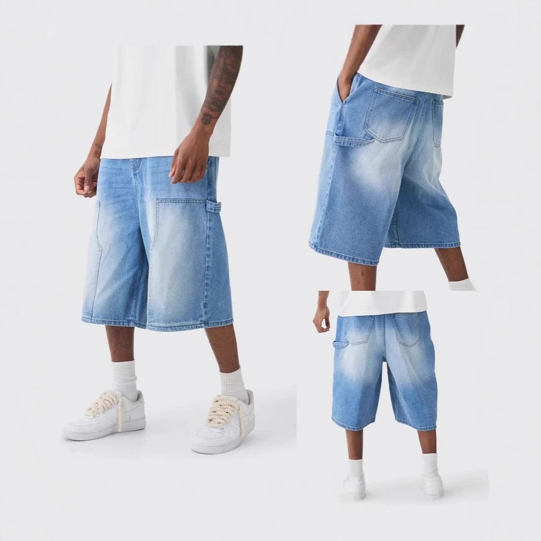 Men's Casual Denim Shorts by GJG Denim