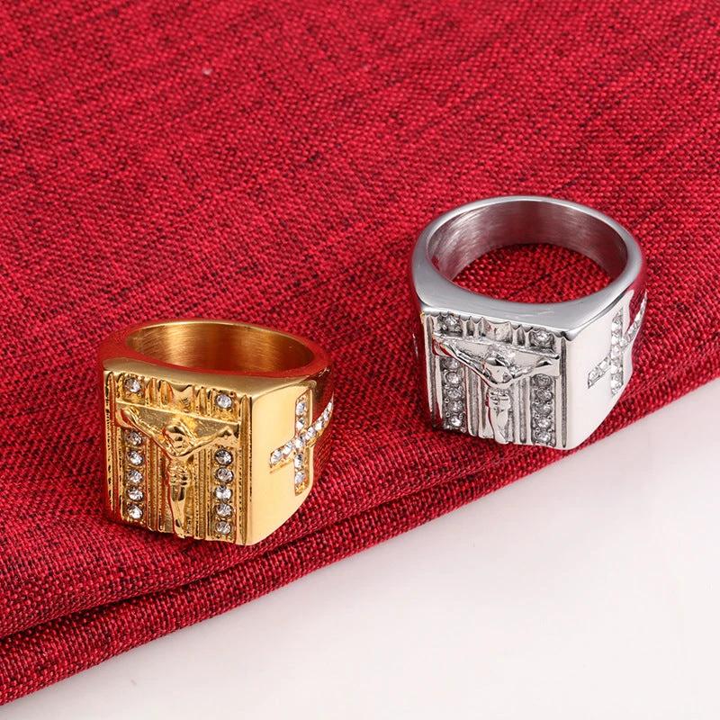 Retro Cross Ring For Men by GJG Denim