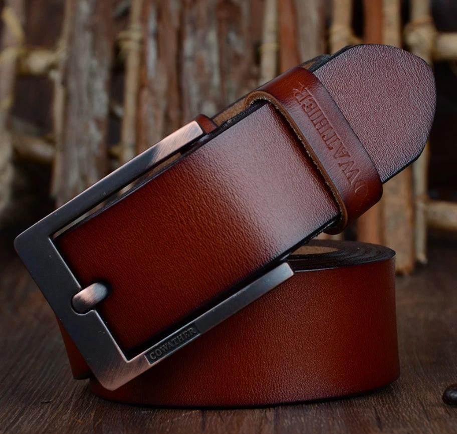 Men's Leather Belt by GJG Denim