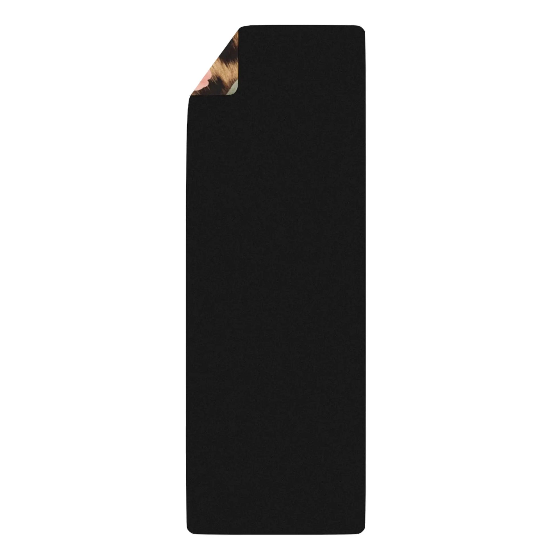 Leopard Floral Rubber Yoga Mat — Non-Slip Animal Print Fitness Mat by Printify