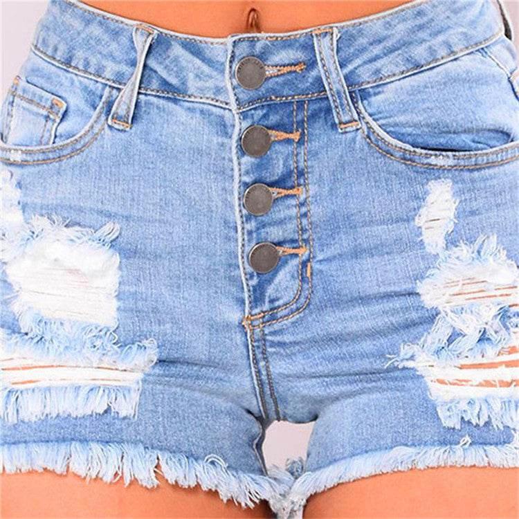 Summer New Style Female Ripped All-Match Denim Women Shorts by Zara-Craft