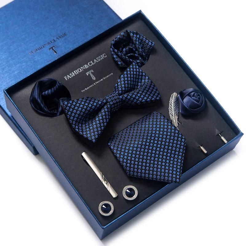 Men's 8-piece Tie Set by GJG Denim