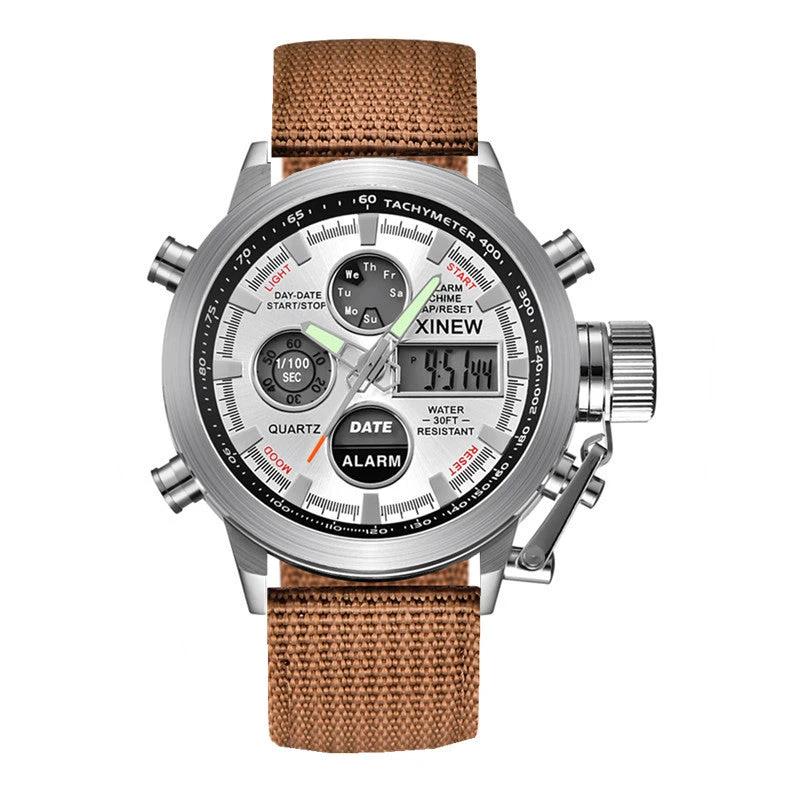 Men's Fashion Belt Multi-functional Watch by GJG Denim