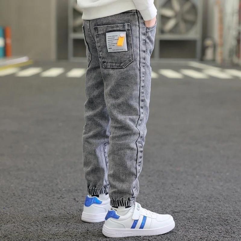 Spring And Autumn Trousers Winter Fleece-lined by GJG Denim