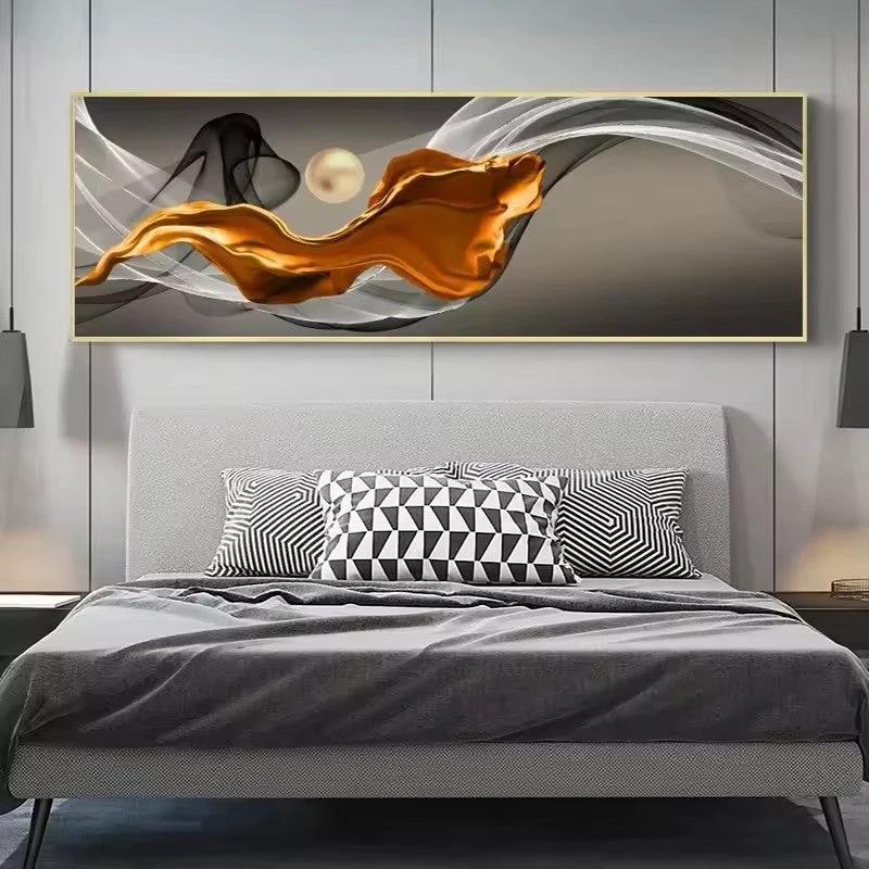 Single City Night Scene Canvas Painting by GJG Denim