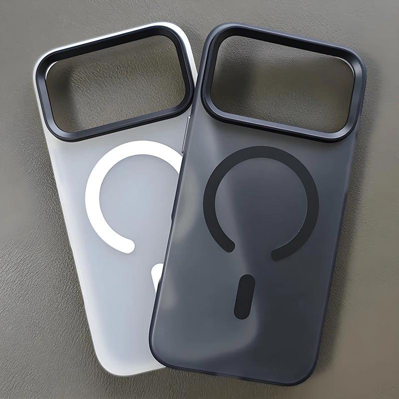 Applicable To 17promax Phone Case New Magnetic Simple Skin Sense Drop-resistant Protective Cover by GJG Denim