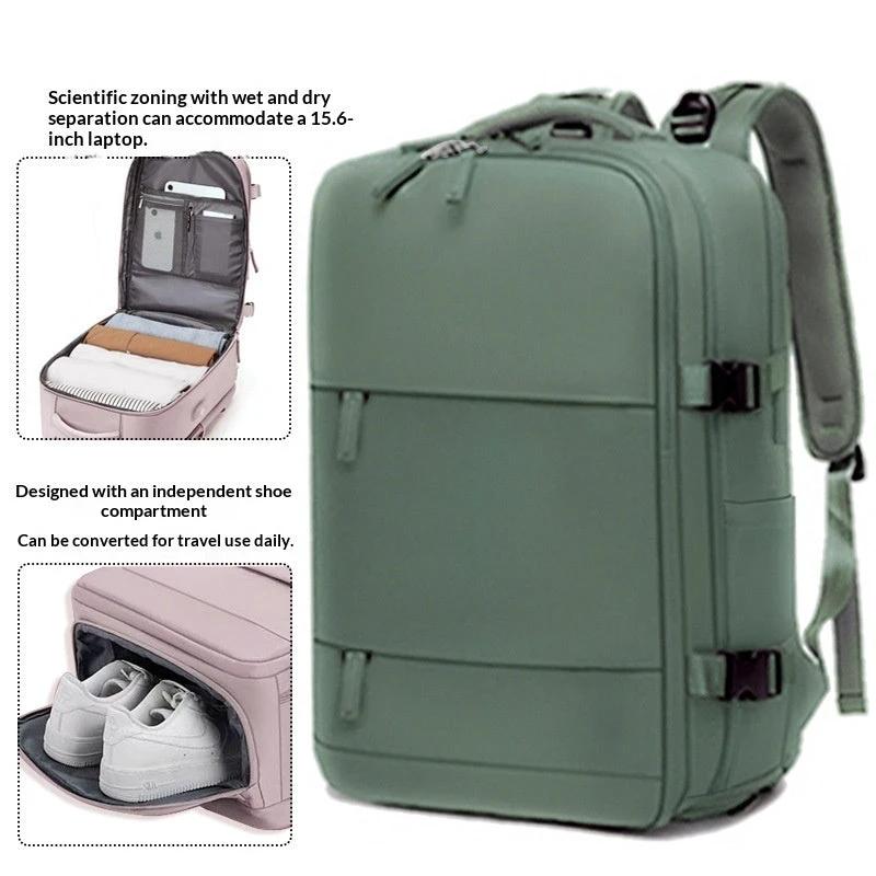 Men's Casual Travel Waterproof Laptop Backpack With Dry-Wet Separation by GJG Denim