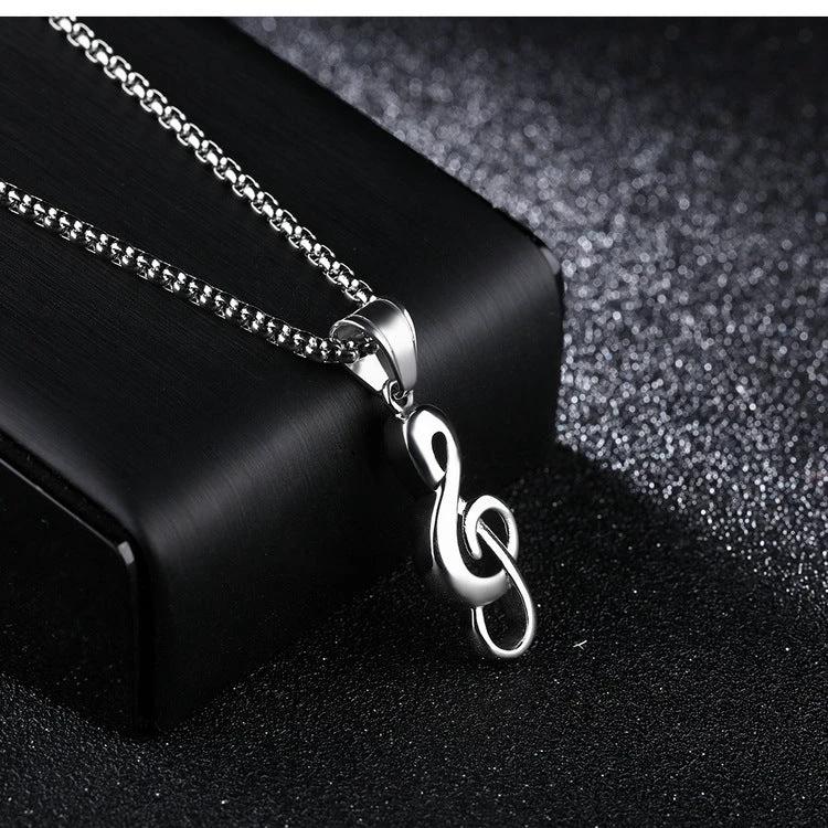 Music Symbol Necklace For Men by GJG Denim
