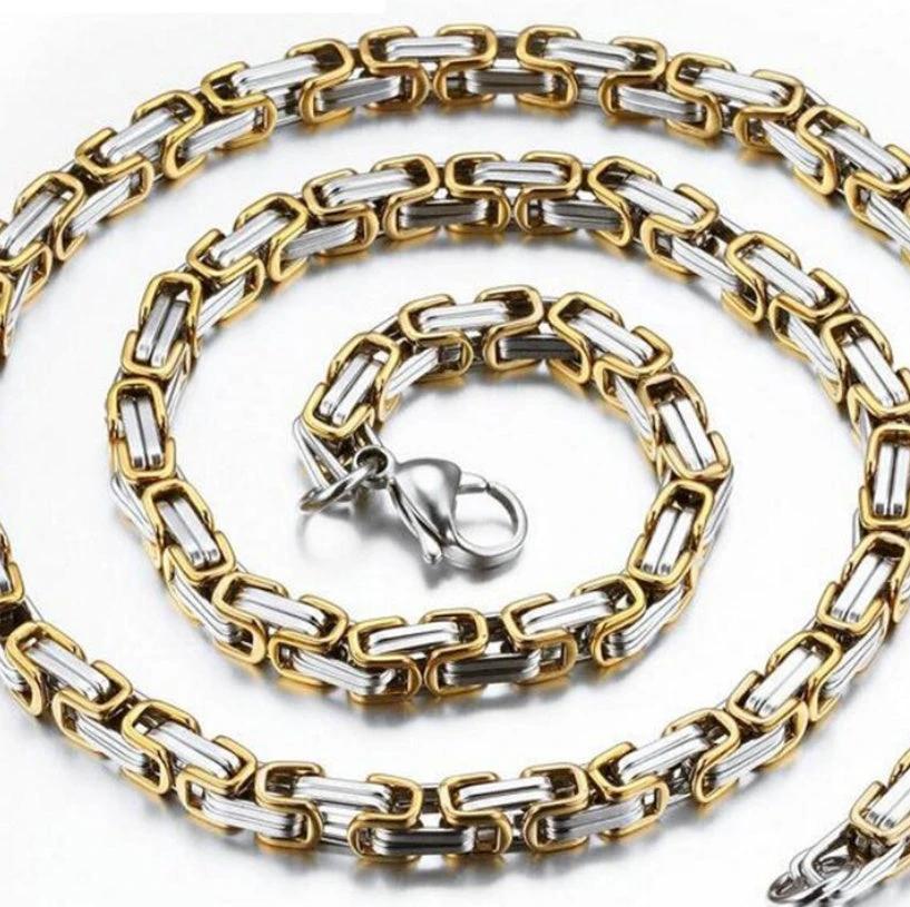 Men's Stainless Steel Trendy Necklace by GJG Denim