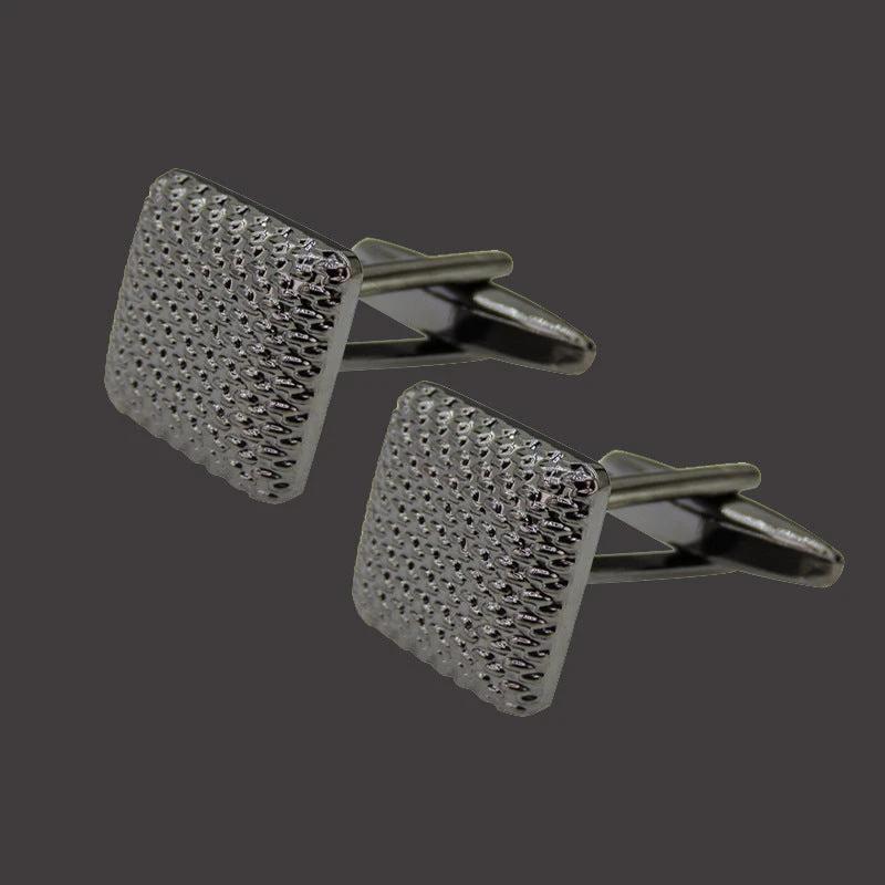 Copper Black Golden And Silver Laser Metal Cufflinks For Men by GJG Denim