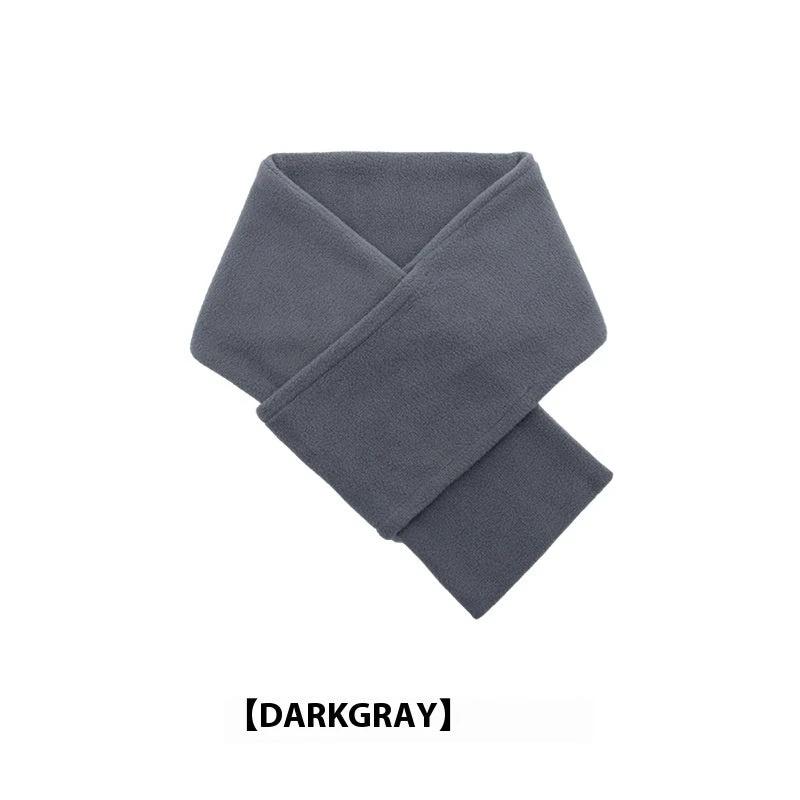 Autumn And Winter Warm Scarf Fashion Simple Solid Color Men's Polar Fleece by GJG Denim