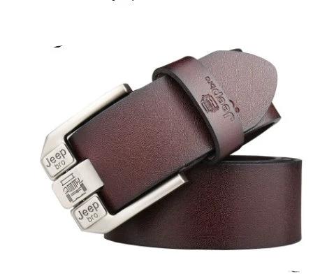 Men's Leather Pin Buckle Belt by GJG Denim